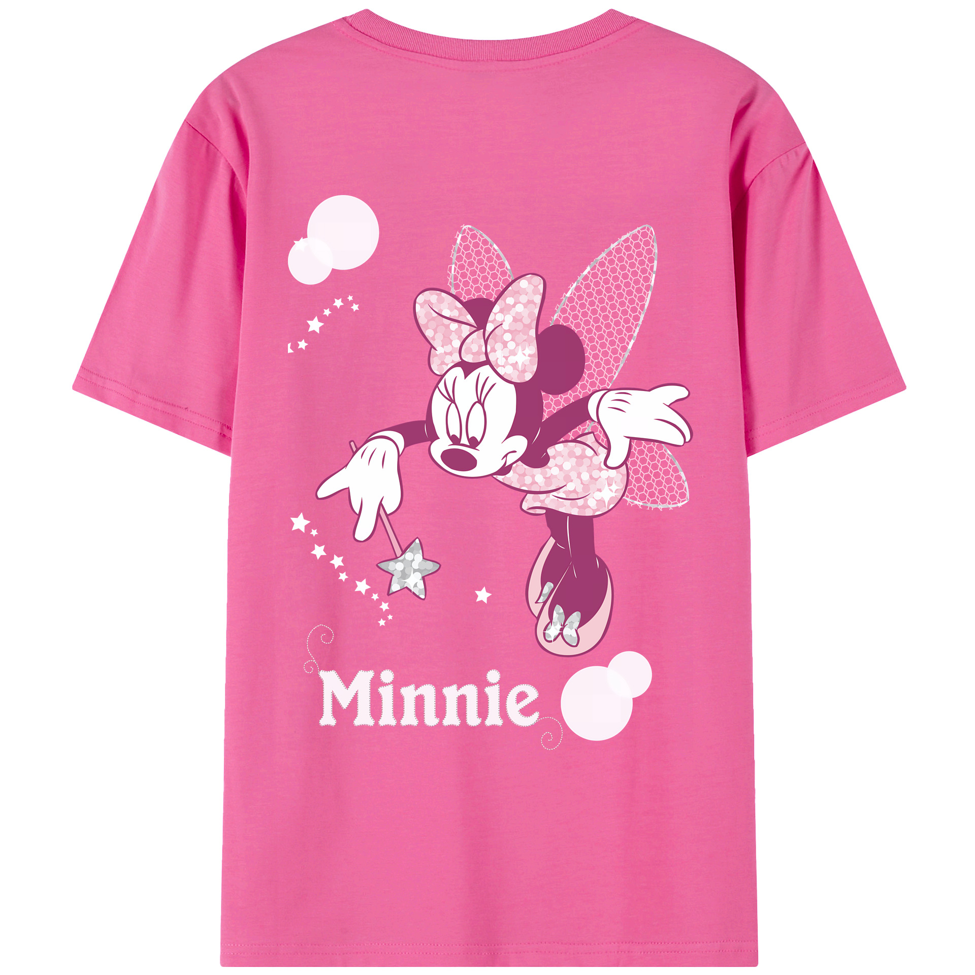 （画像用） ミッキーマウス Mickey Mouse レディース半袖Tシャツ(バックプリント)